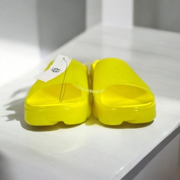 NWT UGG Jella Clear Slide Sandals Yellow Size 10 - Picture 9 of 14